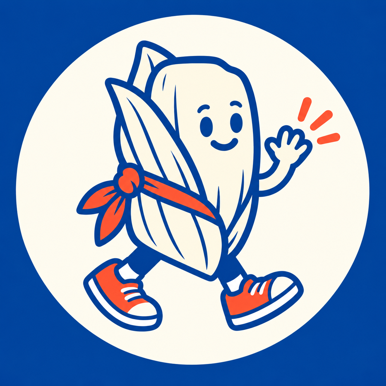 Waving Tamalito mascot